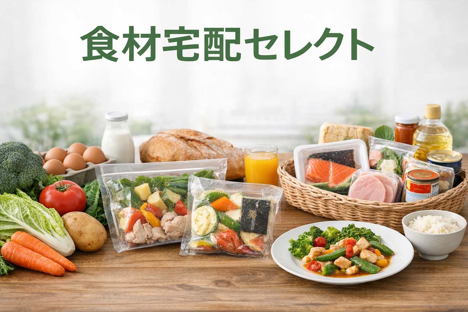 食材宅配セレクト|野菜宅配・ミールキット・生協・宅配スーパーの選び方